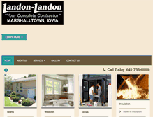 Tablet Screenshot of landon-landon.com